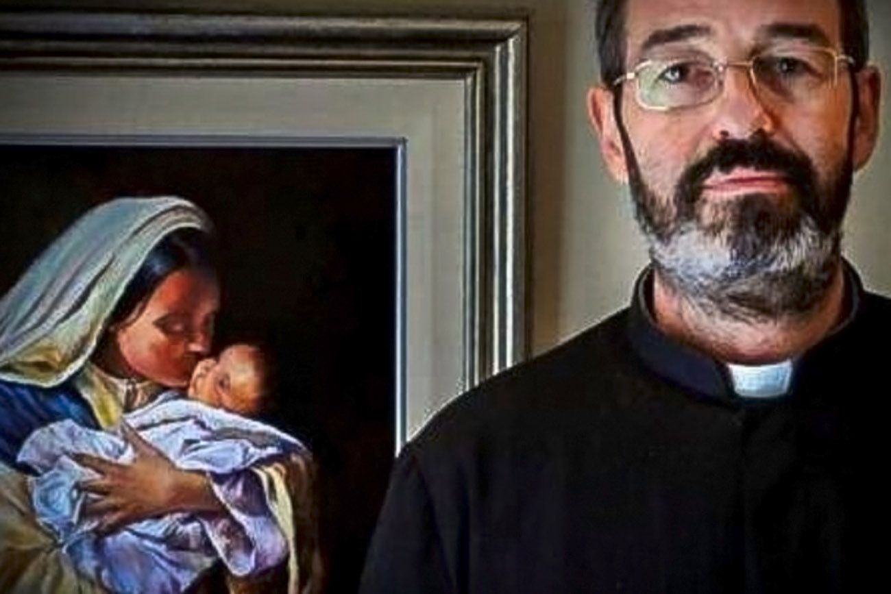 Padre Luis Montes, sacerdote que hace trabajo misionero en Beirut, Líbano.