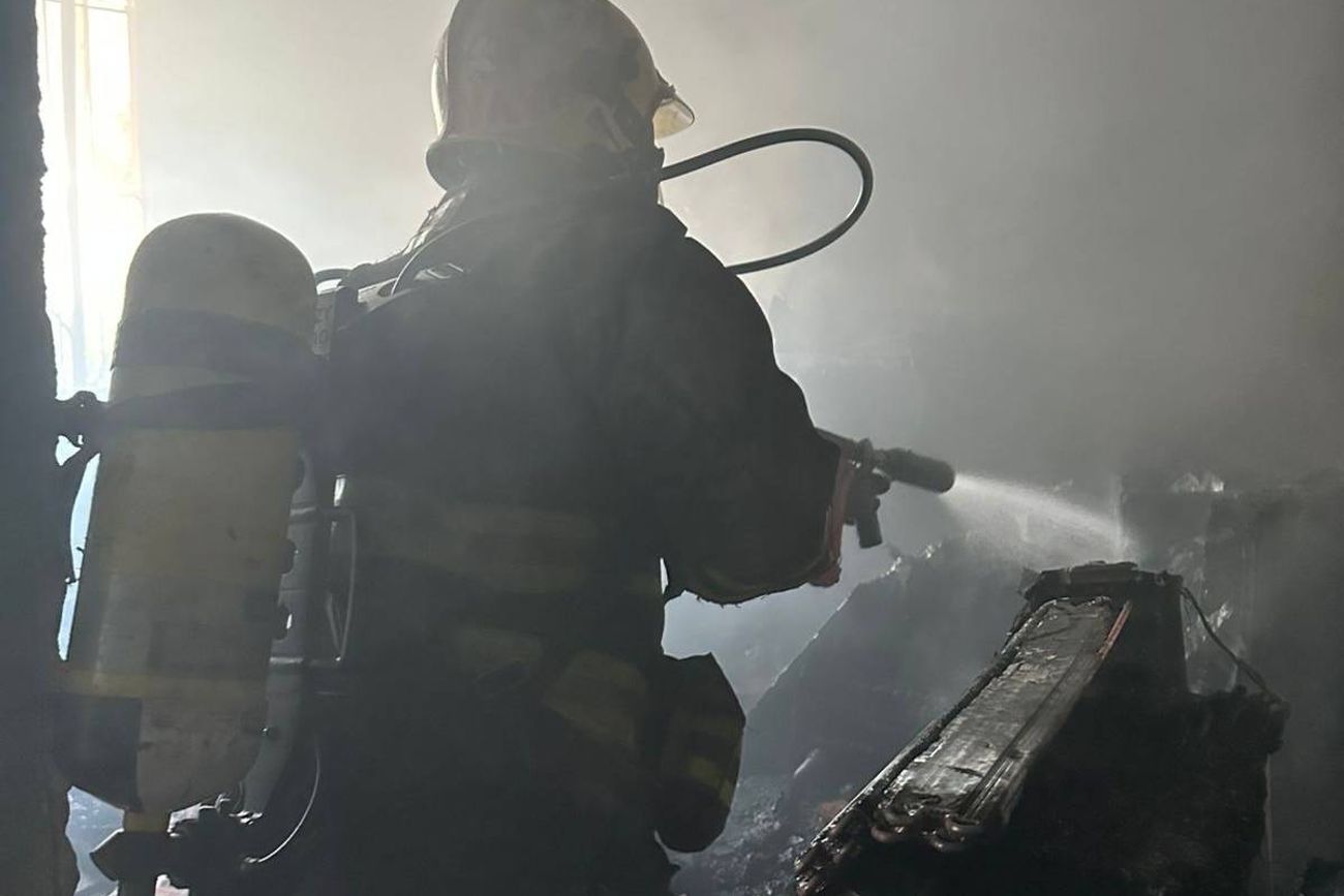 Daños por el incendio. (Policía)

