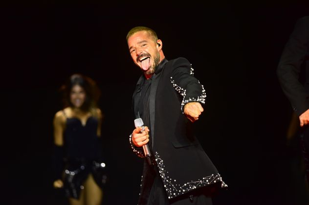 Ricky Martin en su show en Córdoba en el Kempes. 