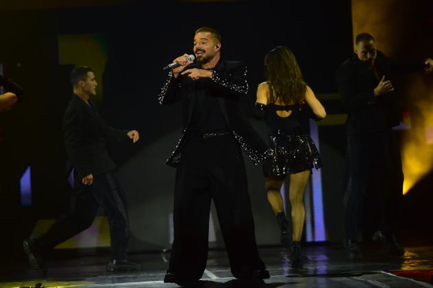 Ricky Martin en su show en Córdoba en el Kempes. 