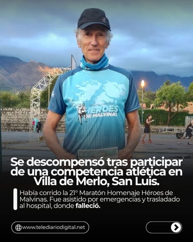 Así despidieron al fotógrafo cordobés que murió en una maratón tras descomponerse en San Luis