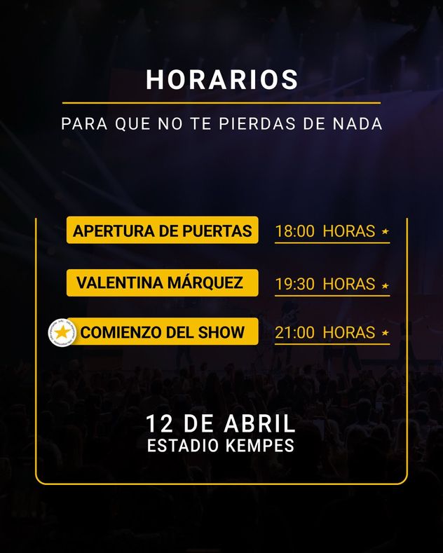Toda la información relacionada al show de Ricky Martin en el estadio Mario Alberto Kempes. (Universo Jiménez)