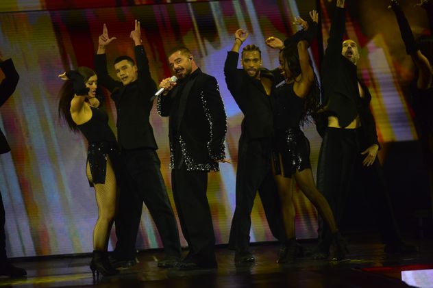 Ricky Martin en su show en Córdoba en el Kempes. 