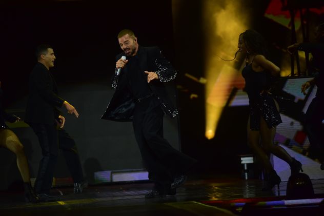 Ricky Martin en su show en Córdoba en el Kempes. 