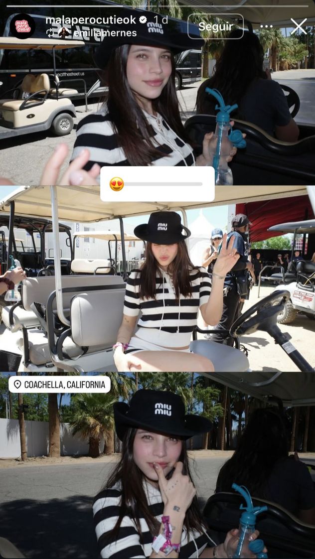 Emilia Mernes en Instagram.
