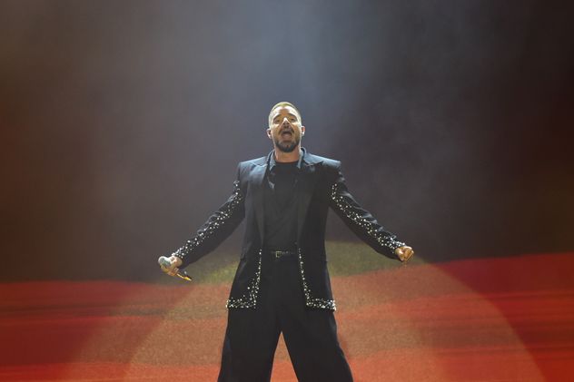 Ricky Martin en su show en Córdoba en el Kempes. 