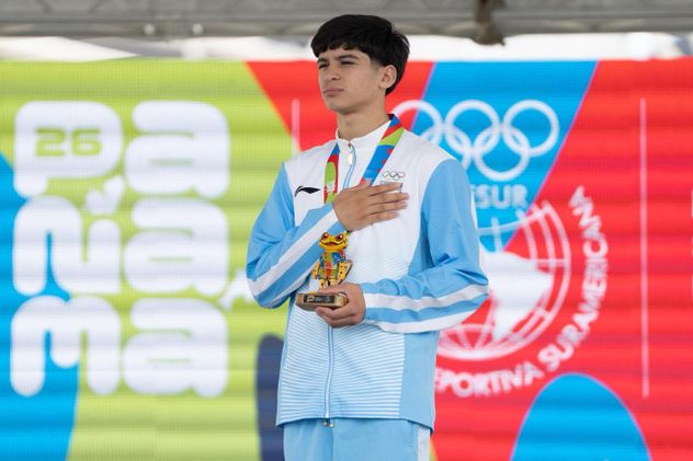 Juan Martín Álamo Torres, el cordobés de 16 años es medallista de oro en los Juegos Sudamericanos de la Juventud Panamá 2026.