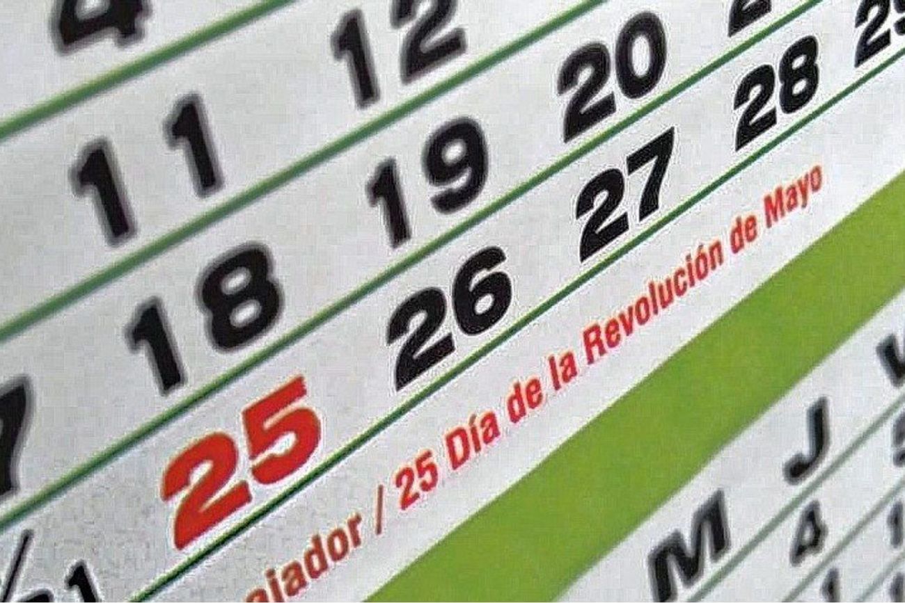 Cuándo son los fines de semana largos de mayo 2026 en Argentina.