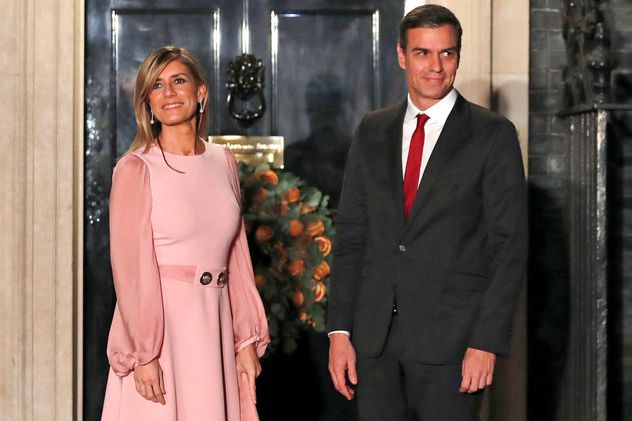 Pedro Sánchez y su esposa Begoña Gómez.