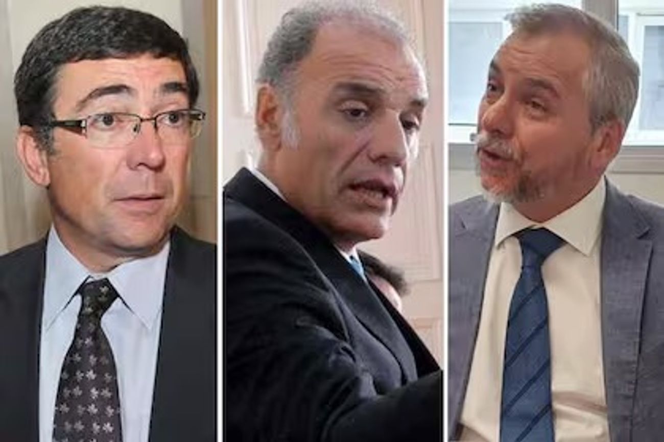 Javier Di Santo, Daniel Miralles y Luis Pizarro; tres fiscales sometidos a jury. (La Voz / Archivo)