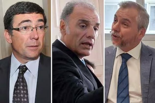 Javier Di Santo, Daniel Miralles y Luis Pizarro; tres fiscales sometidos a juicio. (La Voz / Archivo)