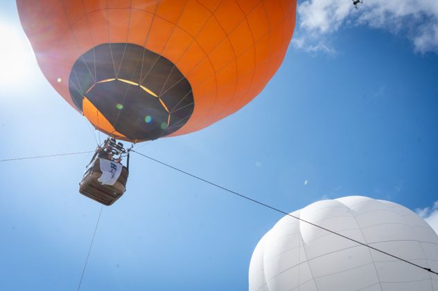 Globos aerostáticos en los cielos de Río Ceballos. 