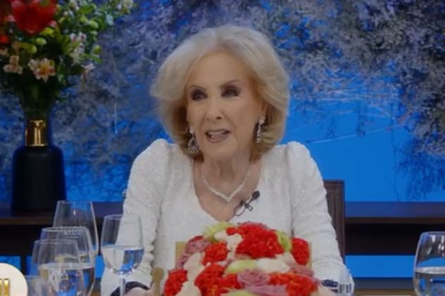 Mirtha Legrand en su programa. 