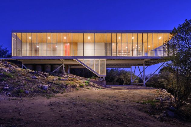 Con una buena orientación el espacio captará toda la radiación del otoño (Proyecto Casa en las nubes; estudio Malvina Zayat).