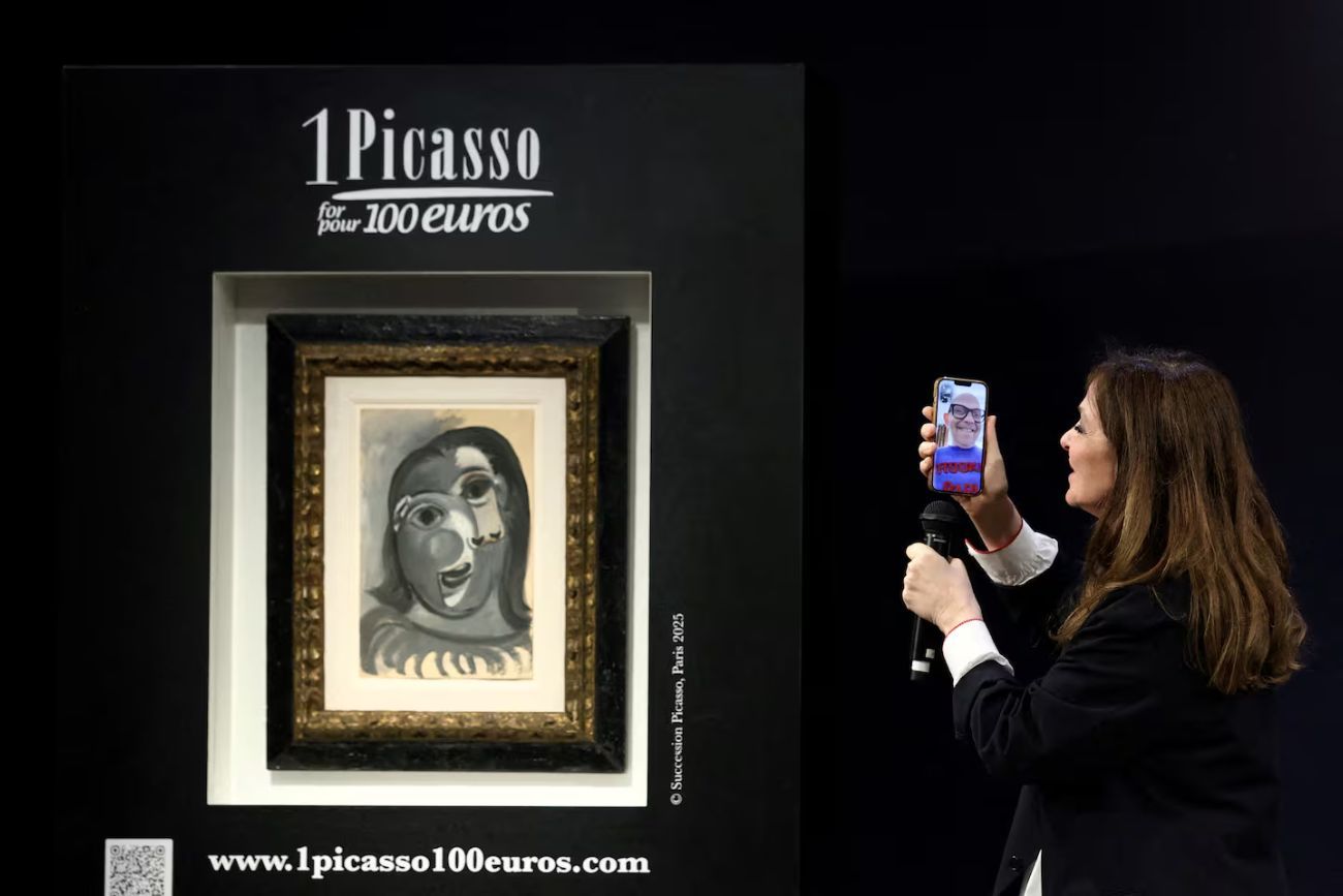 Un Picasso de un millón de euros fue vendiod por sólo 100: la suerte de un francés en una rifa solidaria
