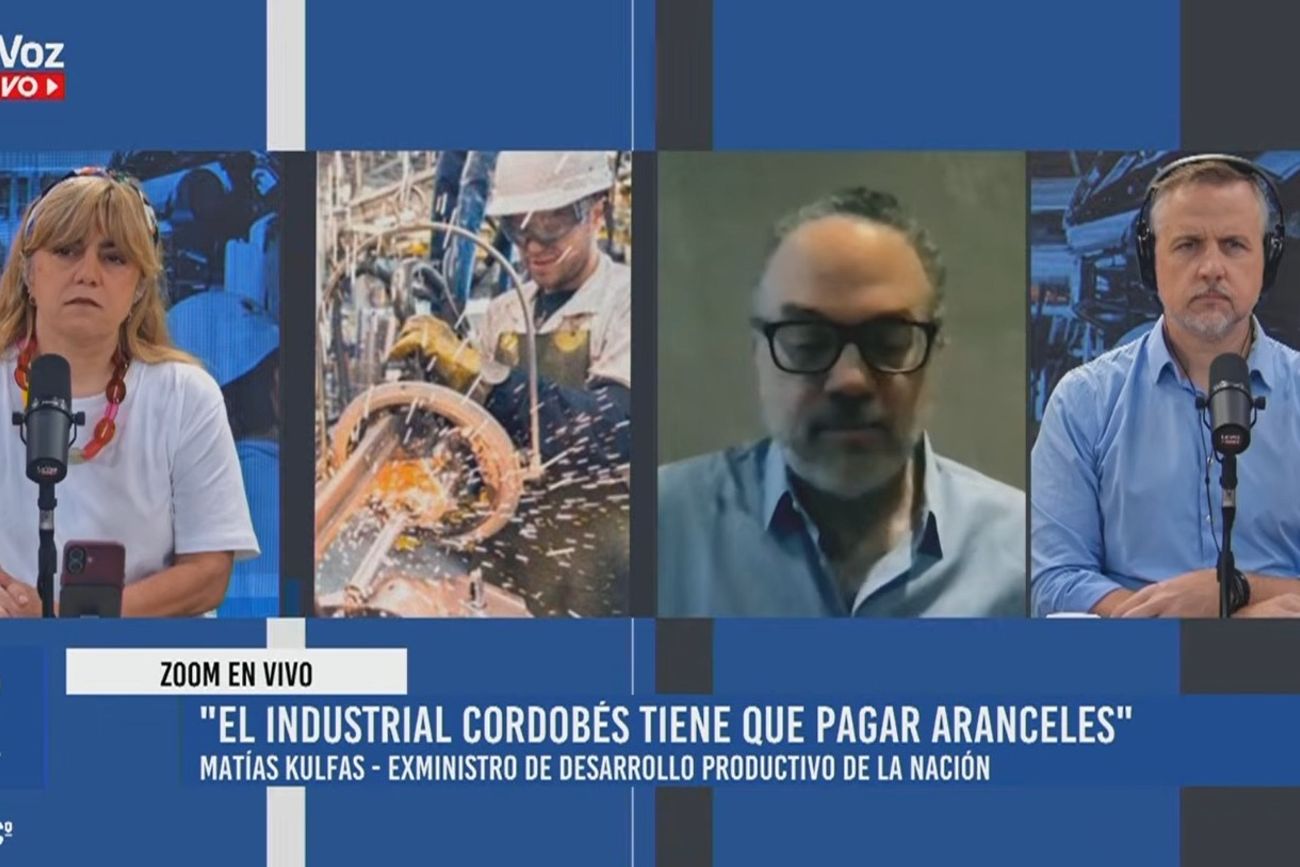 Matías Kulfas, en diálogo con La Voz En Vivo. 