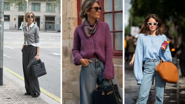 El cárdigan deja de ser una prenda básica para transformarse en el eje de los outfits de otoño.