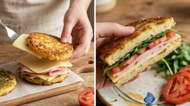 El sándwich de papa es una opción sin harinas que combina practicidad y sabor en pocos pasos.