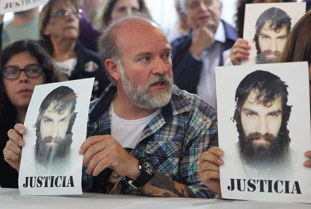 Sergio Maldonado, hermano de Santiago Maldonado, muerto en 2017 tras escapar de un operativo de la Gendarmería.