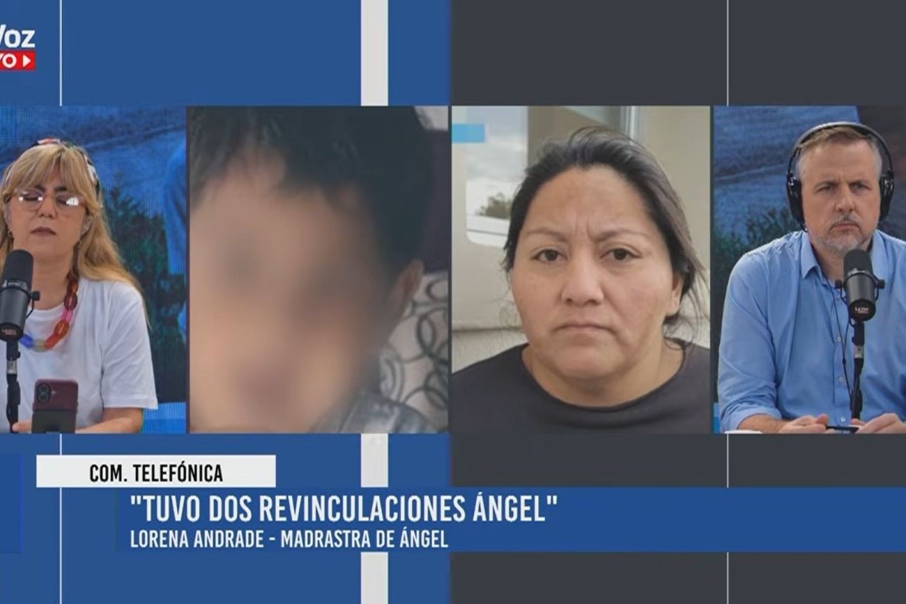 Lorena Andrade, la madrastra de Ángel, el nene que murió en Comodoro Rivadavia, en diálogo con La Voz En Vivo. 