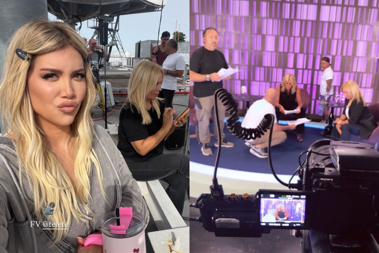 Las primeras imágenes de Triángulo amoroso, la serie protagonizada por Wanda Nara.