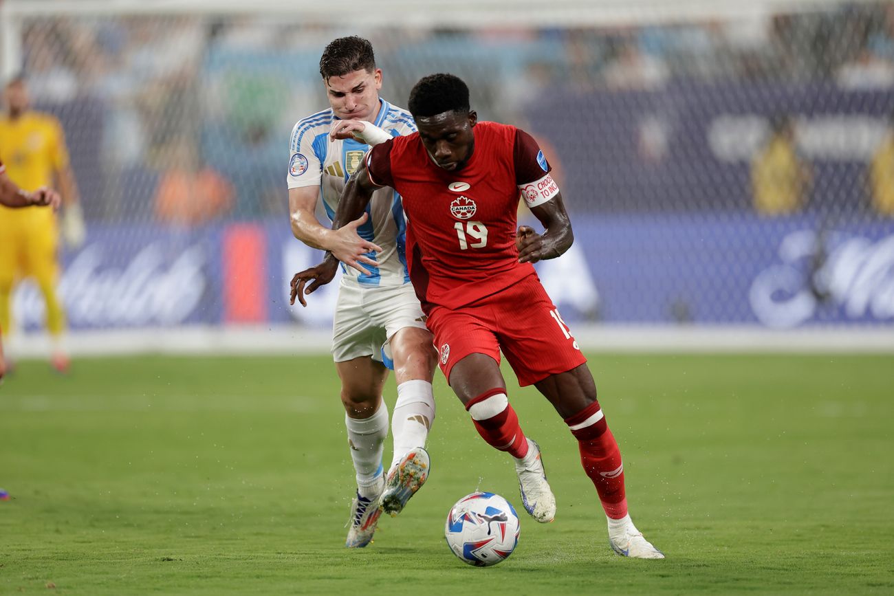 Alphonso Davies, defensor del seleccionado de Canadá. 