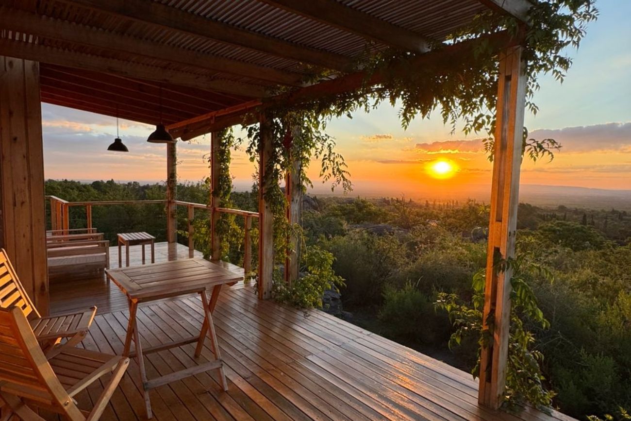 Deck de uno de los loft de El Pedregal