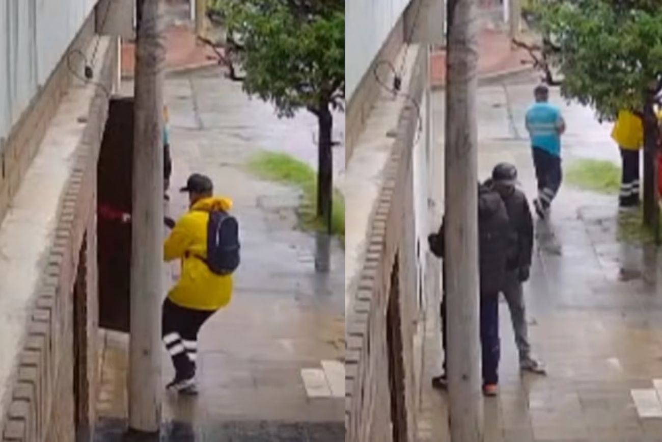 Video: se hicieron pasar por barrenderos para robarle el auto a un jubilado
