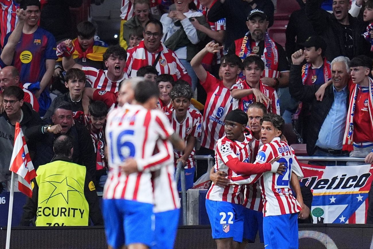 Atlético de Madrid vs. Barcelona, por los cuartos de final de la Champions League.