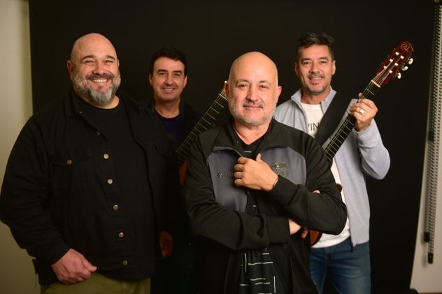 El grupo 5 Sentidos en el Streaming de La Voz en Vivo, cumpliendo 30 años de trayectoria.