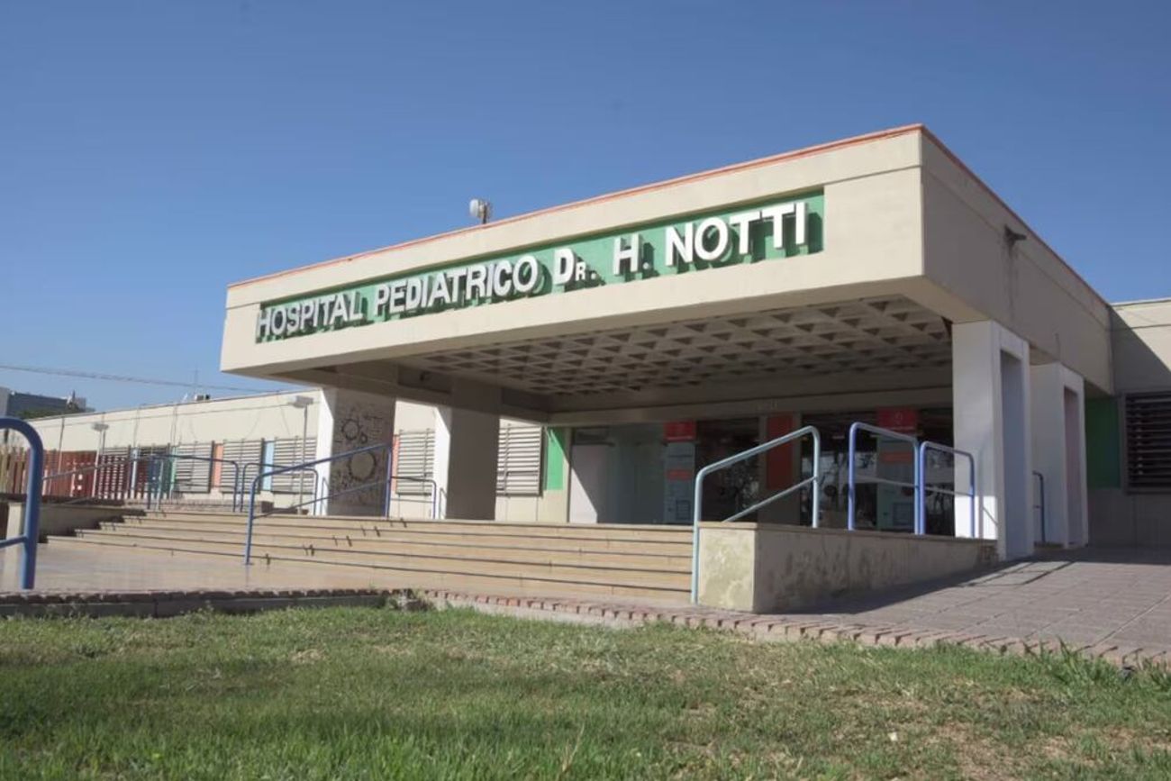 El hospital pediátrico Dr. Humberto Notti, en Mendoza.