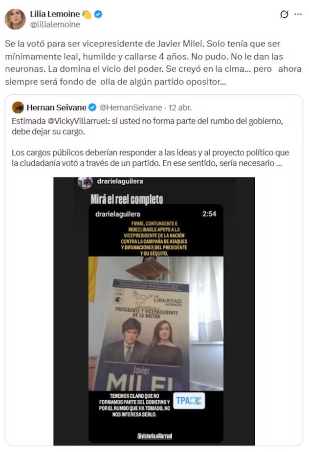 Nuevo cruce entre Villarruel y Lemoine