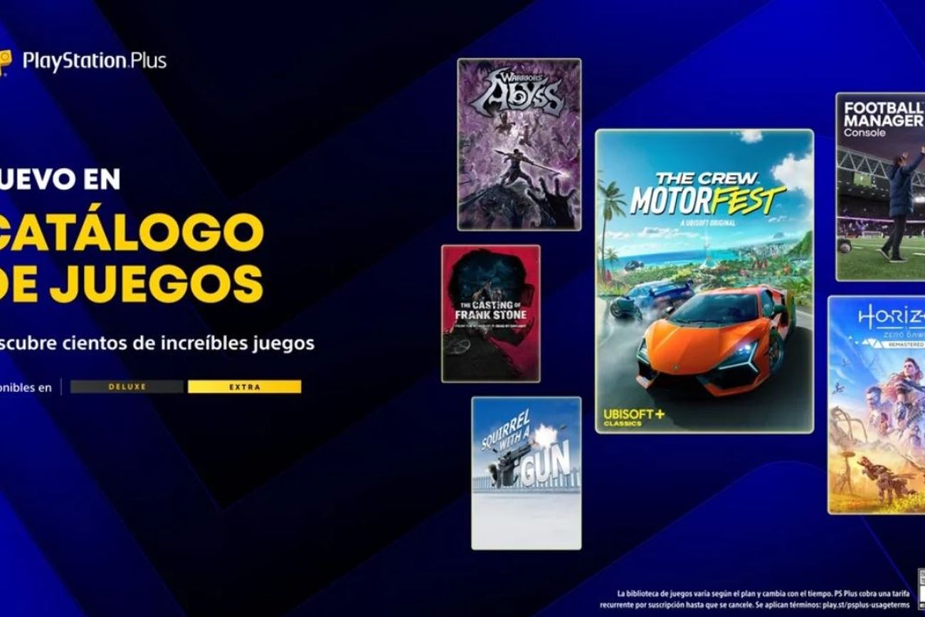 PlayStation Plus renueva su catálogo con Horizon y The Crew Motorfest.
