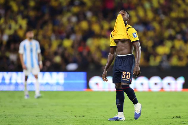 Moisés Caicedo, jugador de la selección de Ecuador.