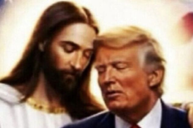 Trump publicó otra imagen en la que aparece abrazado a Jesús en medio de su pelea con el Papa León XIV