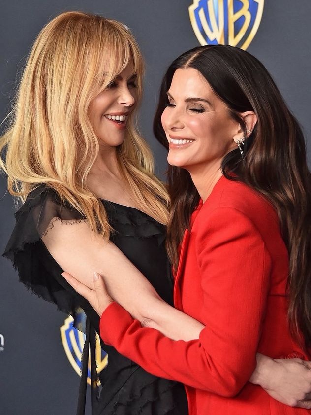 Nicole Kidman y Sandra Bullock en la presentación de Hechizo de amor 2.