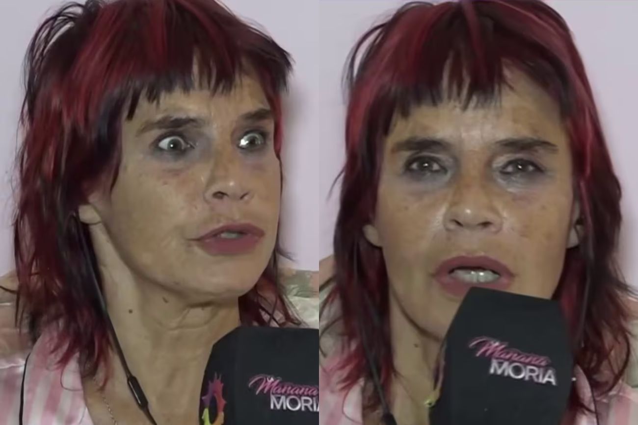 Fabiana Cantilo ante la cámara de "La mañana con Moria", el programa de Moria Casán en El Trece.