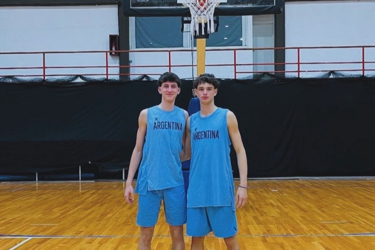 Los cordobeses Renato Fontanetti y Francesco Marella disputarán los Juegos Sudamericanos con la selección argentina de básquet 3x3. (Prensa FCPC)