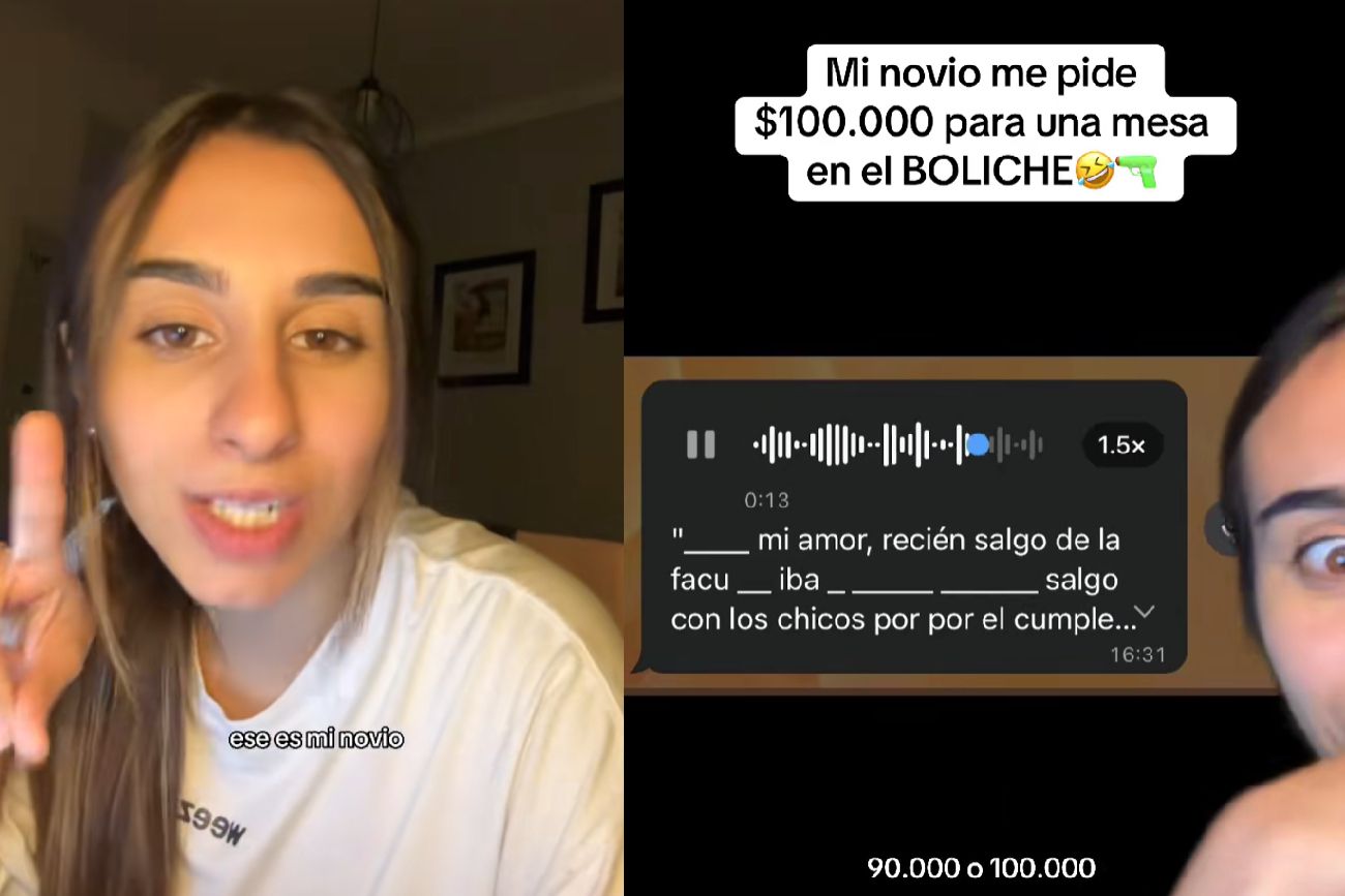 Le pidió 100 mil pesos para ir al boliche, ella lo expuso en TikTok y se desató un escándalo viral