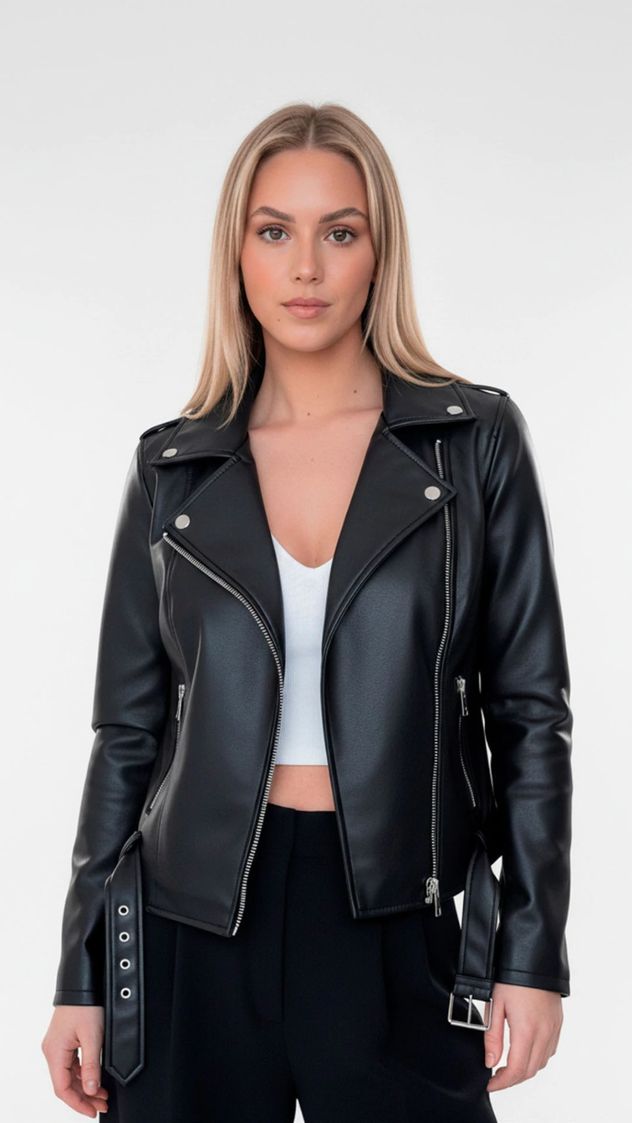 Campera de cuero: para qué sirve el botón oculto que se volvió viral.
