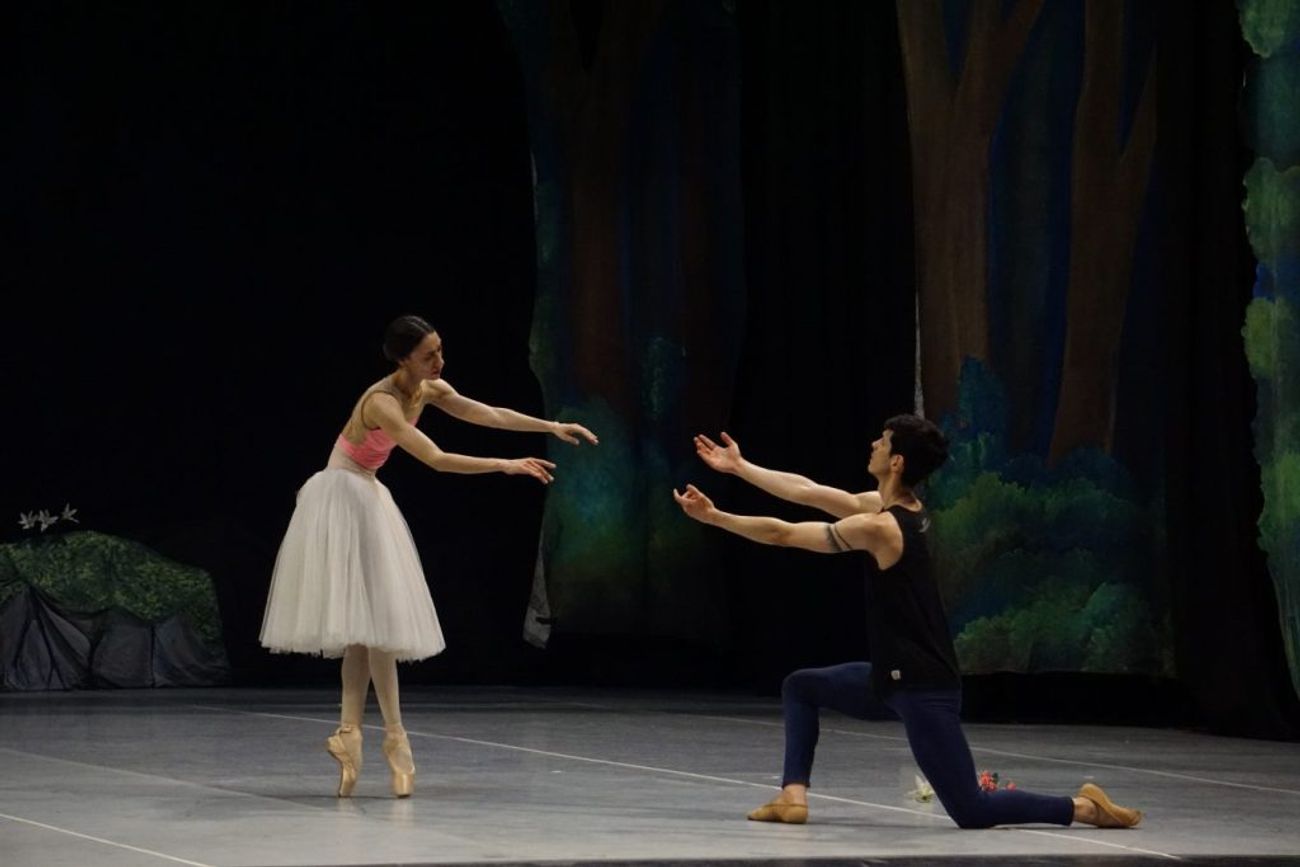 Ensayos del ballet Giselle durante el año 2025. 