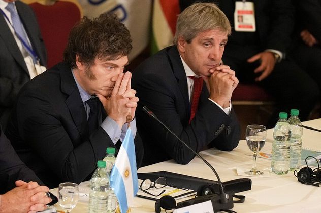 Javier Milei y Luis Caputo. 