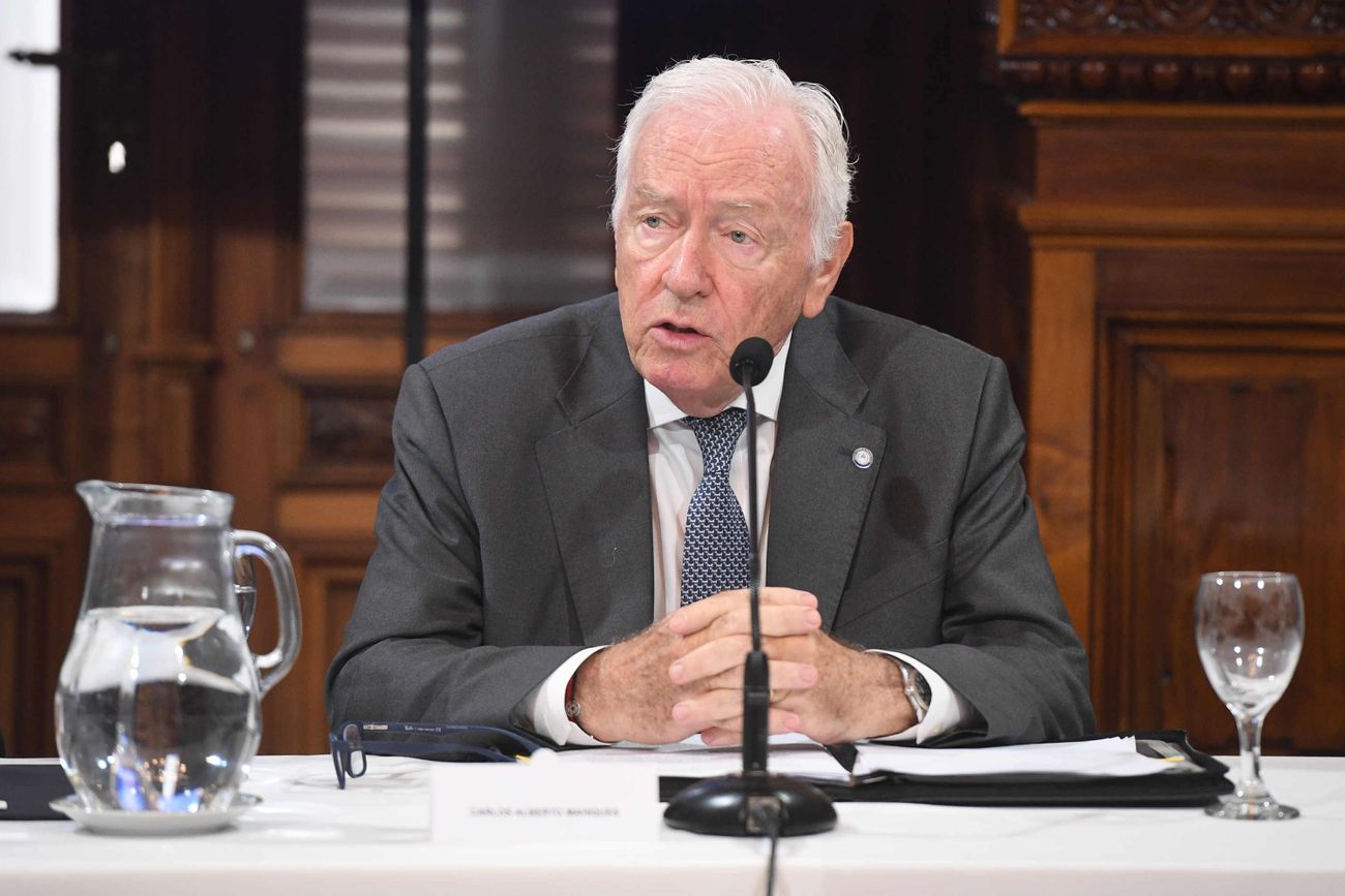 Carlos Alberto Mahiques en la Comisión de Acuerdos del Senado.