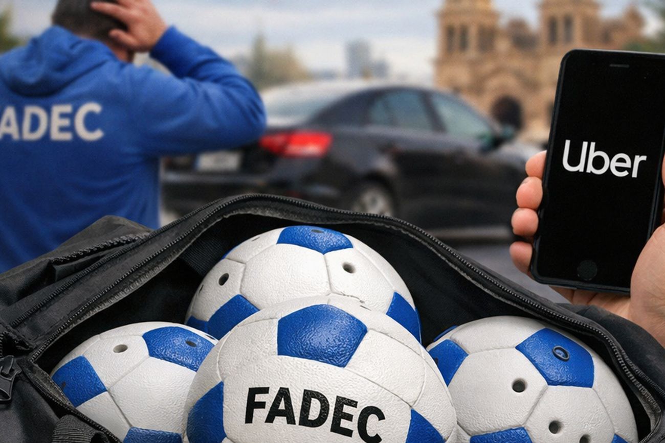 Denuncian el robo de pelotas de fútbol para ciegos tras un envío de Uber en Córdoba.