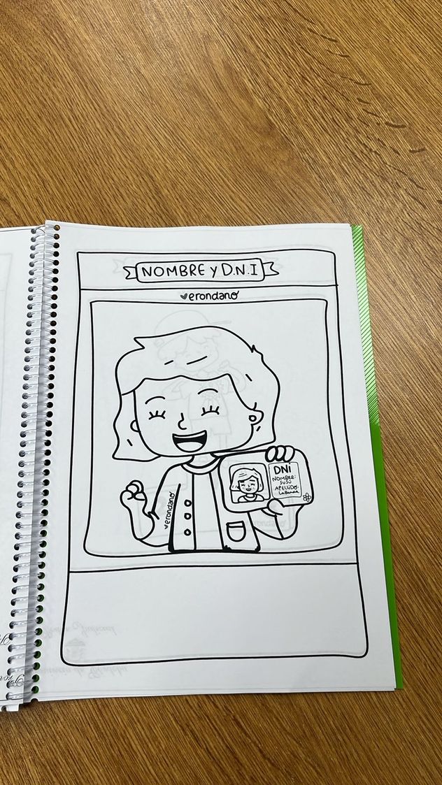Cuadernillo de actividades diseñado por artistas del Poder Judicial.