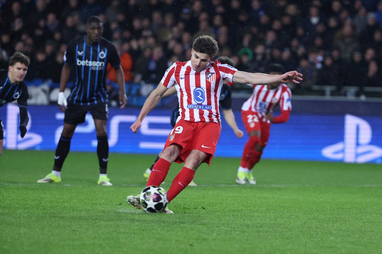 Julián Álvarez, delantero del Atlético de Madrid.