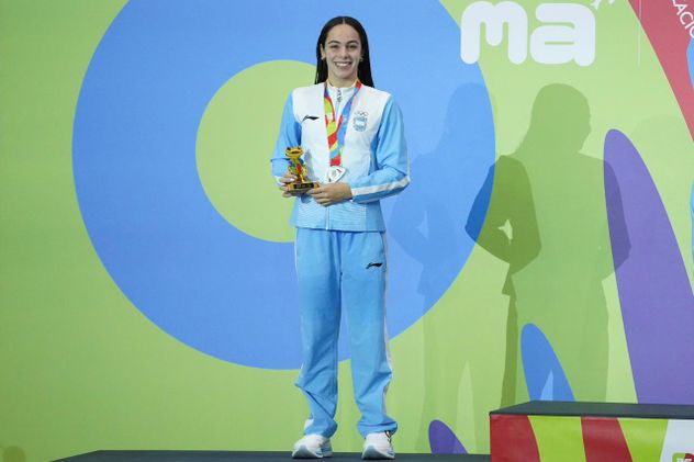 Malena Santillan, cordobesa con medalla de oro y plata en natación en los Juegos Sudamericanos Panamá 2026.