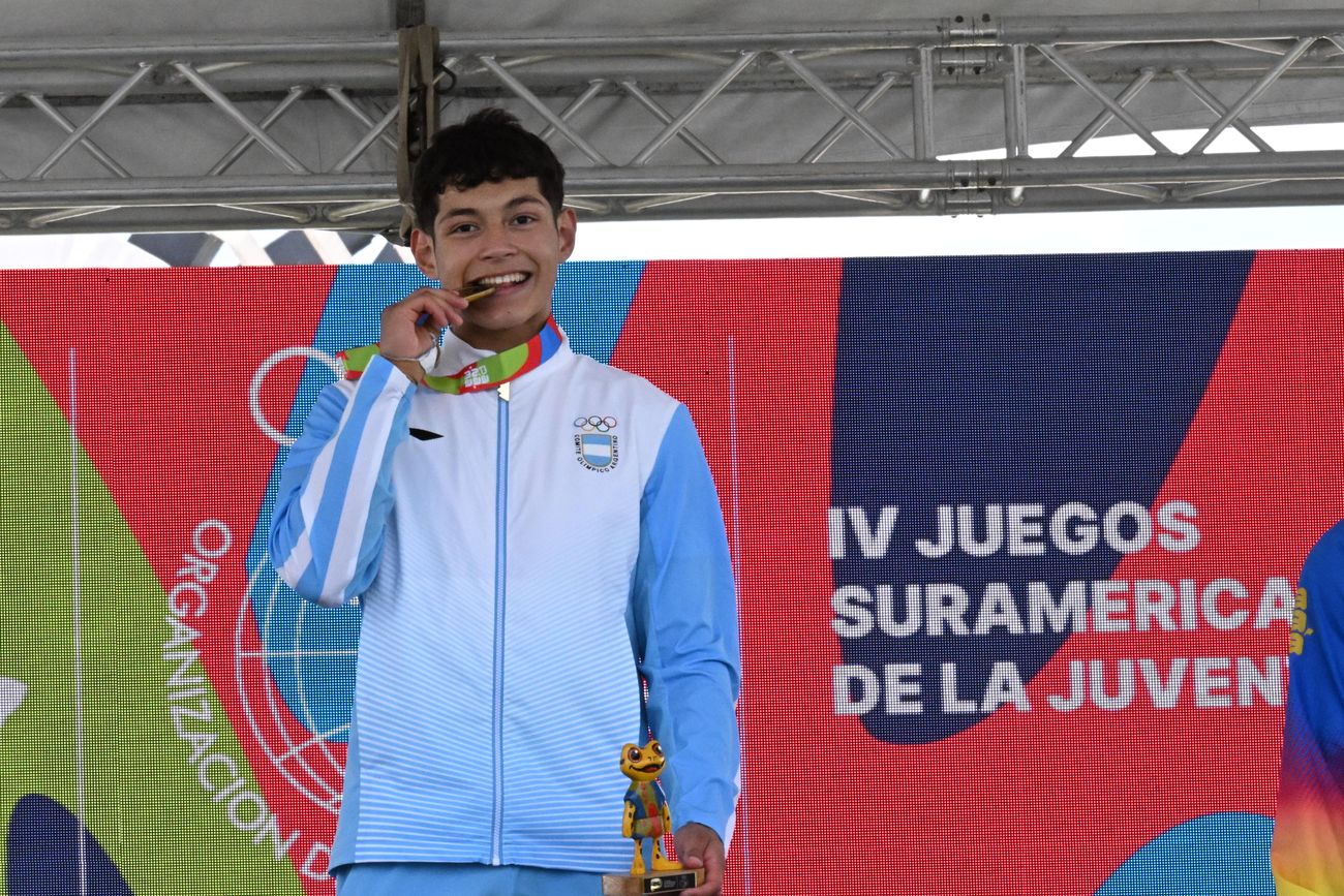 Thiago Nahuel Carvallo, cordobés con medalla de oro en judo en los Juegos Sudamericanos Panamá 2026.