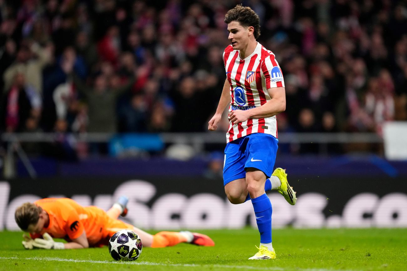 Julián Álvarez, delantero del Atlético de Madrid.