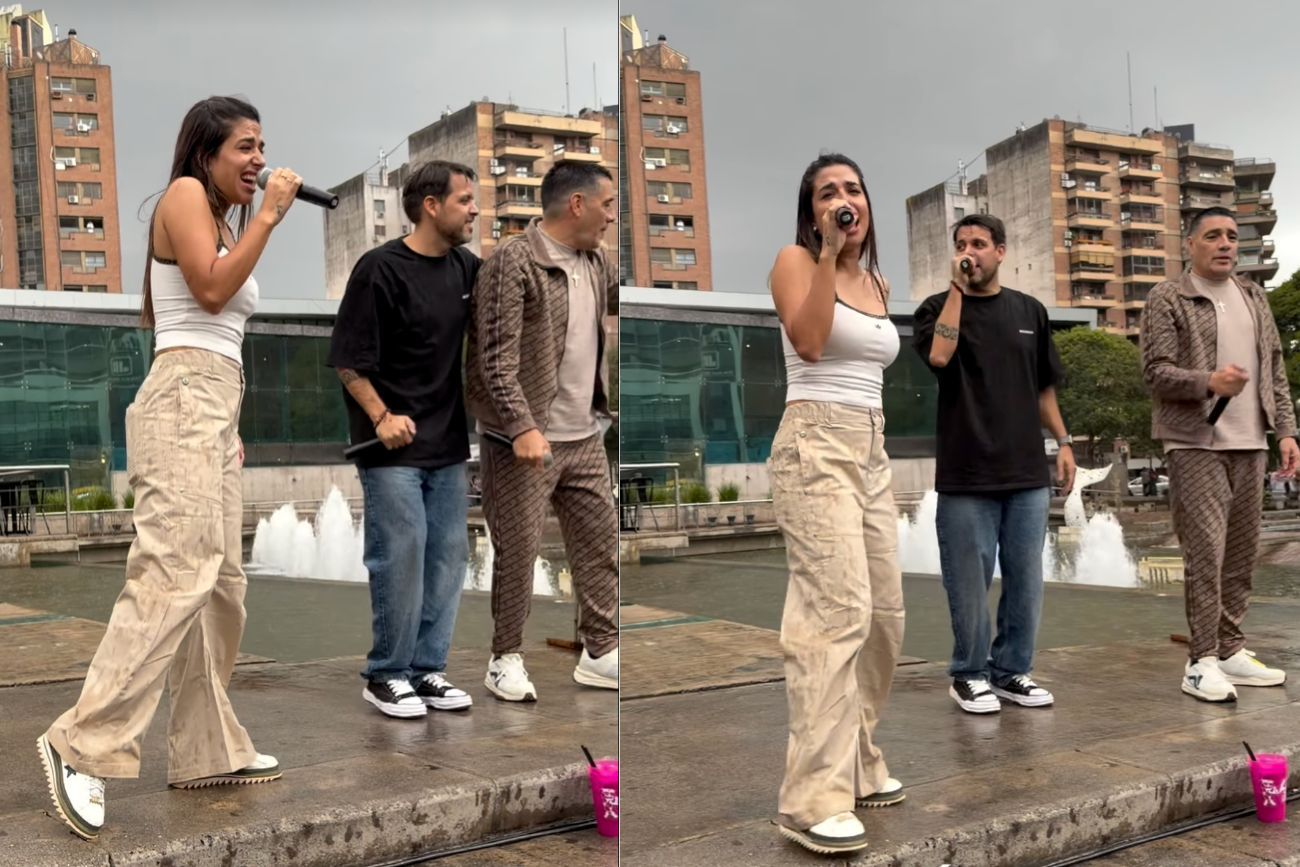 Euge Quevedo y Q’Lokura cantaron de sorpresa en El Buen Pastor.